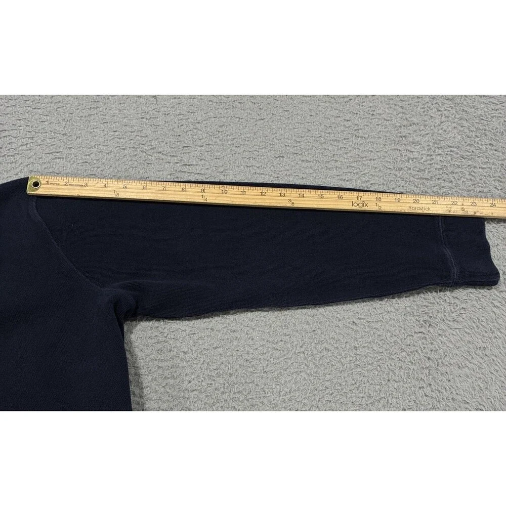 Vintage Polo Ralph Lauren Sweater Mens XL Blue 1/4 Zip Cotton Pony Collared 90s